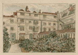 13-15 Nevilles Court, Fetter Lane, Holborn, ze szkicu z 1900 r. (wc na papierze) autorstwa English School