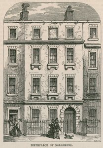 28 Dean Street, Soho, Londyn, miejsce urodzenia artysty Josepha Nollekensa autorstwa English School