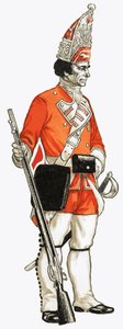 92. Grenadier piechoty 1751 autorstwa English School