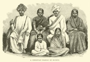 Chrześcijańska rodzina hinduistów autorstwa English School