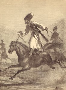 A Cossack Horseman poli autorstwa English School