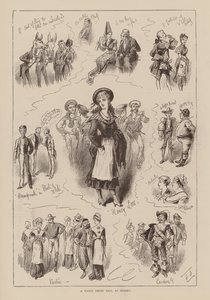 Bal przebierańców w Sydney (grawerunek) autorstwa English School
