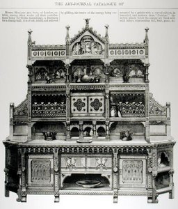 Gotycki „Dressoir” do jadalni autorstwa English School