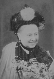 Jubileuszowy portret królowej Wiktorii (1819-1901) Śmiech, 21 czerwca 1887 (zdjęcie w sepii)