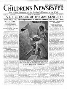 Mały domek XX wieku, strona tytułowa „Gazety Dziecięcej”, marzec 1924 (druk gazetowy) autorstwa English School