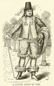 Londyński dandys z 1646 r autorstwa English School