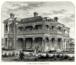 Ein Vorstadthaus in Melbourne