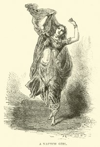 Dziewczyna Nautch autorstwa English School