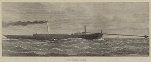 Wystrzelenie nowej torpedy (grawerowanie) autorstwa English School
