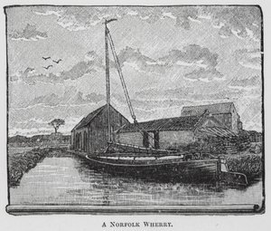 A Norfolk Wherry (grawerunek) autorstwa English School