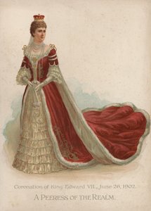 Peeress of the Realm (chromolitho) autorstwa English School