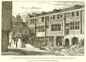 Część domu Winchester, który przetrwał do XIX wieku autorstwa English School