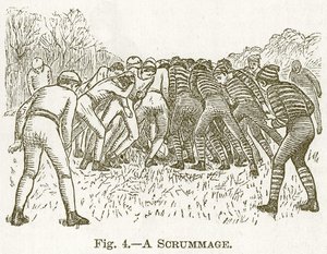 Gra bójka, ilustracja do Księgi sportów i rozrywek Cassella, ok. 1890 r. autorstwa English School