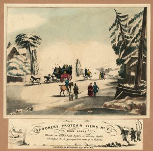 Śnieżna scena autorstwa English School