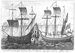 Hiszpański „Guarda Costa” (straż przybrzeżna) wchodzi na pokład statku kapitana Jenkinsa i odcina mu ucho, 1731
