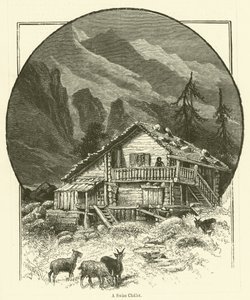 Szwajcarski domek (grawerunek) autorstwa English School