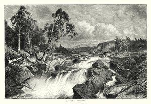 Widok w Smaaland (grawerunek) autorstwa English School