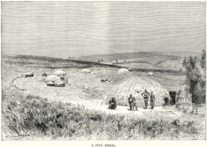 Koralik Zulu (grawerunek) autorstwa English School