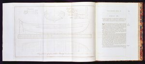 Kopia szkicu, na podstawie którego zbudowano statek Bountys, z Podróży na Morze Południowe, autorstwa Williama Bligha (1754-1817), grawerowana przez Mackenzie, opublikowana w 1792 r. (patrz także 174207, 174209) autorstwa English School