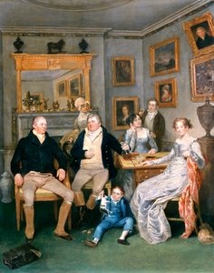 Scena rodzinna we wnętrzu domowym, ok.1815-20