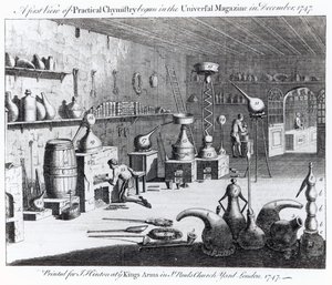 Pierwsze spojrzenie na chemię praktyczną rozpoczęło się w Universal Magazine w grudniu 1747 r. autorstwa English School
