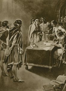 Królewski przywilej kopania węgla (grawiura) autorstwa English School