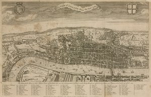 Widok Londynu około roku 1560 autorstwa English School