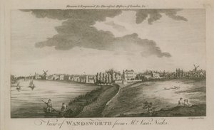 Widok Wandsworth od pana Van Necksa autorstwa English School