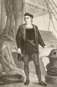 Młody Krzysztof Kolumb (1451-1506), odkrywca genueński autorstwa English School