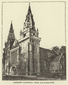 Katedra w Aberdeen, od południowego zachodu autorstwa English School