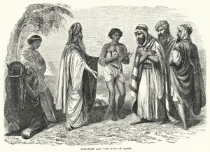 Abraham i synowie Heta (rycina) autorstwa English School