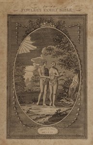 Adam i Ewa, Genesis, rozdział 3, werset 6 (rycina) autorstwa English School