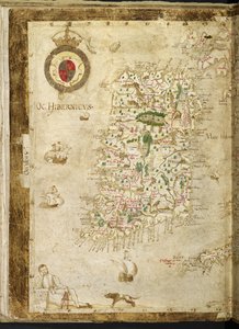 Dodać. 62540, ff.3v-4, Mapa Wielkiej Brytanii i Irlandii, z 