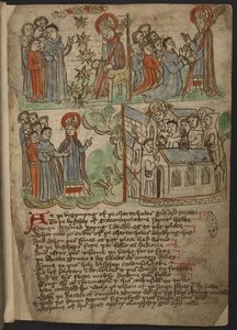 Dodaj MS 37049, f.22 The Cartusian Miscellany (Proza i werset religijny) w języku północnoangielskim, w tym uosobienie (podsumowanie) podróży Mandeville