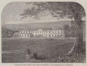 Addington House, Surrey, wiejska rezydencja arcybiskupów Canterbury (grafika) autorstwa English School