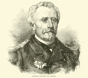 Admirał Fleuriot de Langle, listopad 1870 autorstwa English School