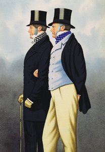 Admirał Henry John Rous (1795-1877) i George Payne (1803-78), Fathers of the Turf (wc na papierze)
