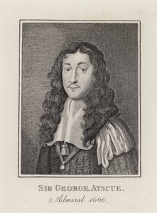 Admirał Sir George Ayscue (Grawerowanie) autorstwa English School