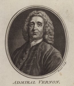 Admirał Vernon (Grawerowanie) autorstwa English School
