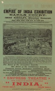 Reklama wystawy Empire of India, Earls Court autorstwa English School