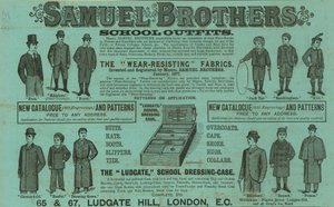 Reklama dla Samuel Brothers, Ludgate Hill, Londyn autorstwa English School
