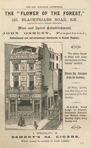 Reklama Kwiatu Lasu, 123 Blackfriars Road, Londyn autorstwa English School