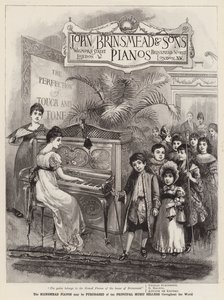 Reklama, pianina Brinsmead autorstwa English School