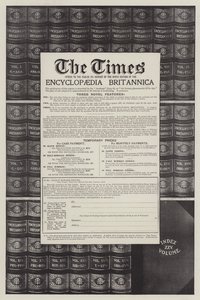 Reklama, Encyklopedia Britannica (grafika) autorstwa English School