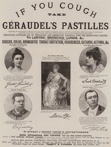 Reklama, Pastylki Geraudela (grawerowanie) autorstwa English School