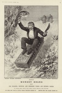 Reklama mydła marki Brookes Monkey