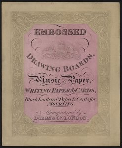 Reklama papieru i kart Dobbs & Co autorstwa English School