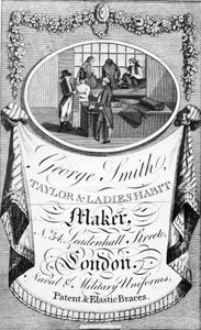 Reklama firmy George Smith, Taylor und Ladies Habit Maker autorstwa English School