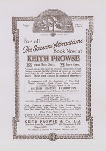 Reklama dla Keitha Prowse autorstwa English School