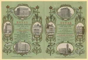 Reklama dla Royal Insurance Company autorstwa English School